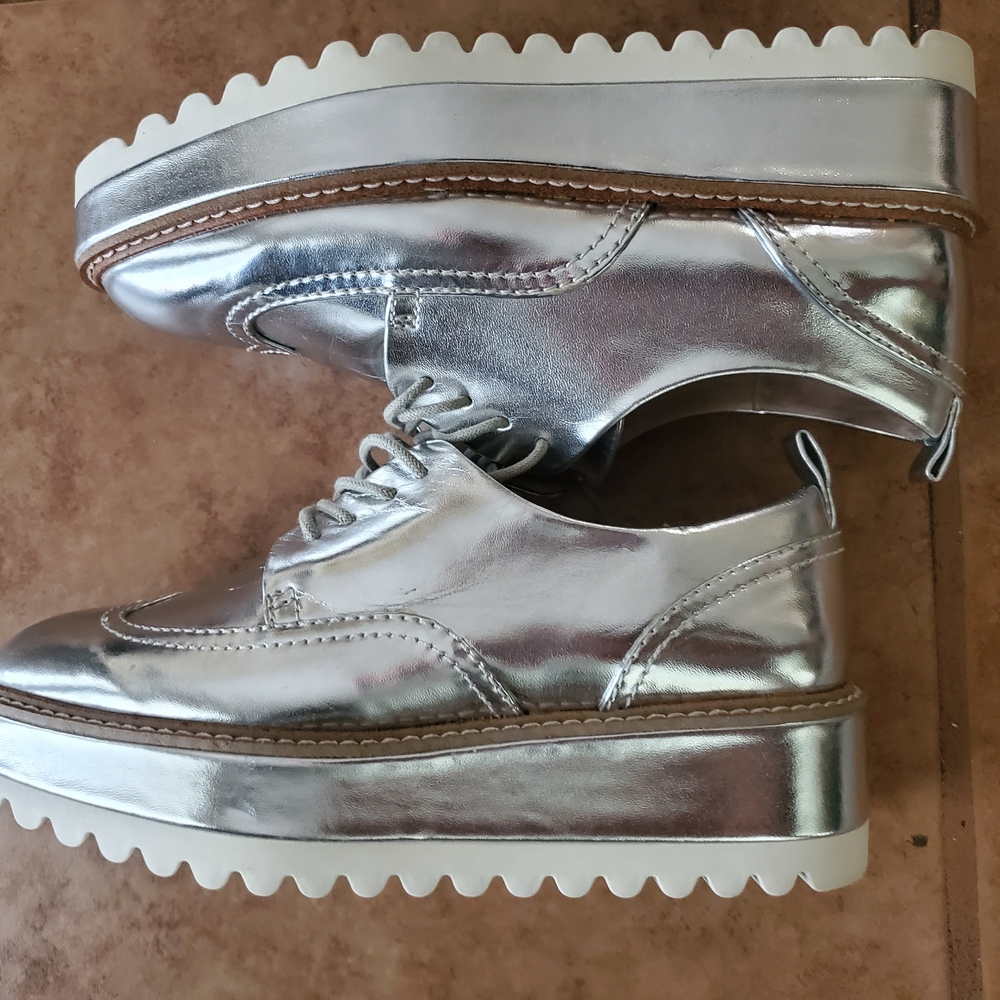 Silver Platform Women's Shoes